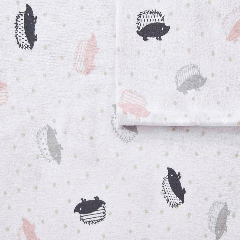 Ensemble de draps en flanelle de coton Gracie Mills Atticus, Ensemble de draps pour lit double avec 2 taies d'o