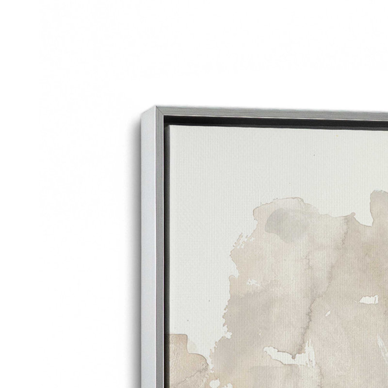 Inky Petal Splash, ensemble de 2 impressions, 16 po x 16 po, Toile avec cadre, Chrome poli