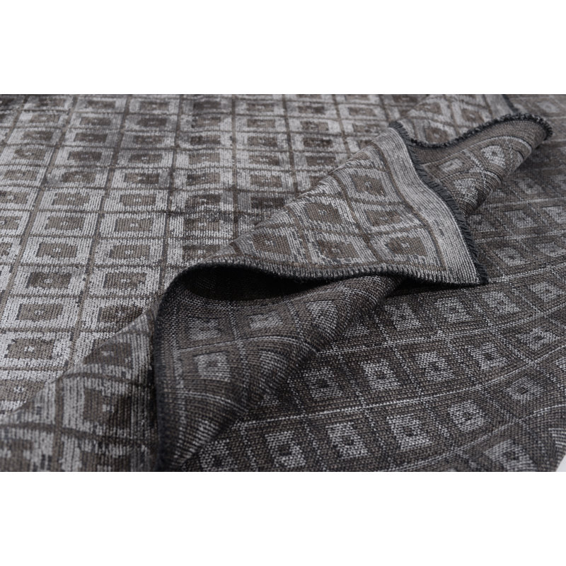 Tapis gris argenté / gris foncé Rapture, Rectangle 7 pi 10 po x 11 pi 2 po