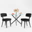 5-Piece Round Glass Dining Table Sets-1098992261