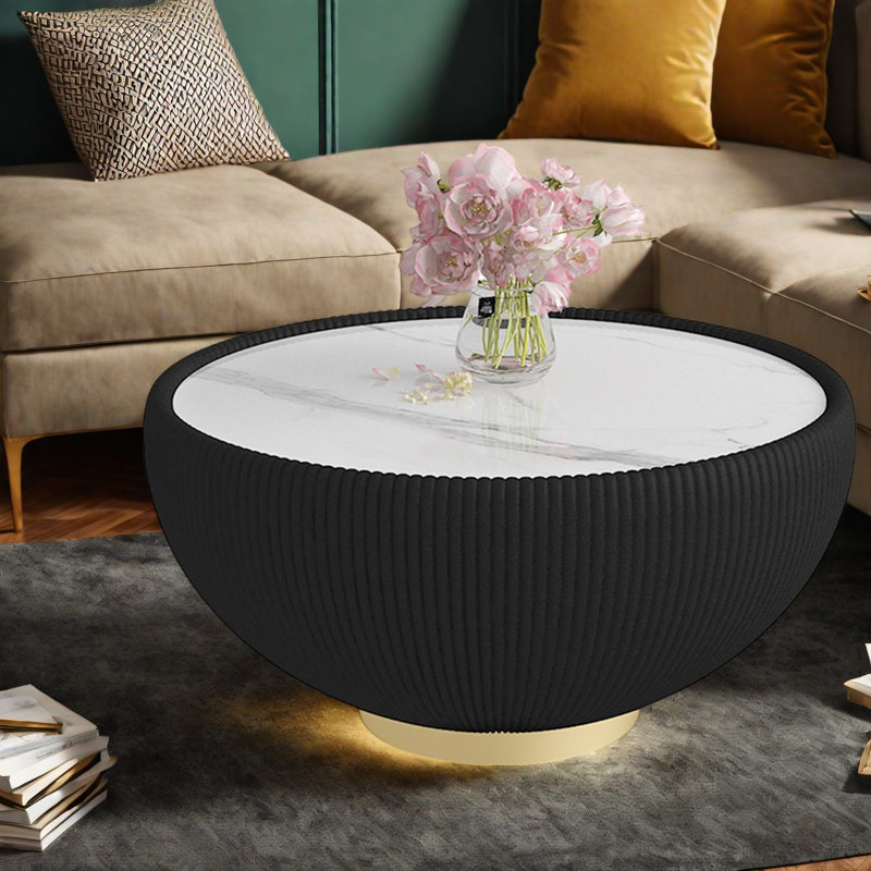 Stone Top End Table