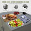 Îlot de cuisine extérieur avec rangement, îlot de cuisine en aluminium pour barbecue, armoire de rangement autoportante pour barbecue avec couvercle de protection pour barbecue, terrasse et patio