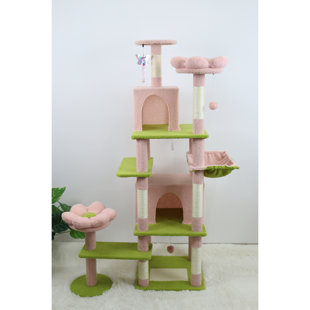 71 inch flower cat tree