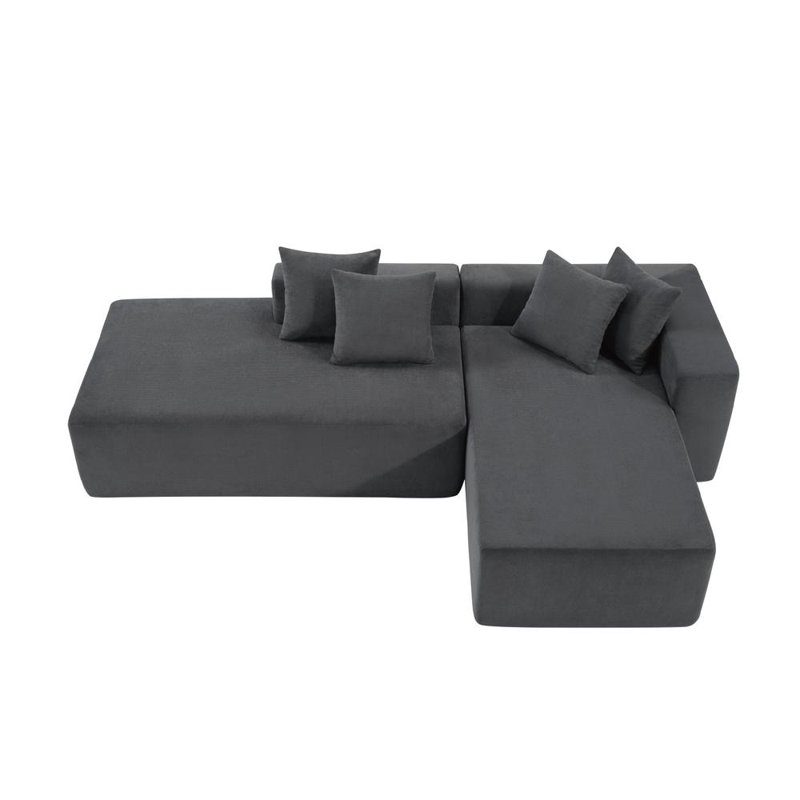 101.5-inch L-shaped modular sofa