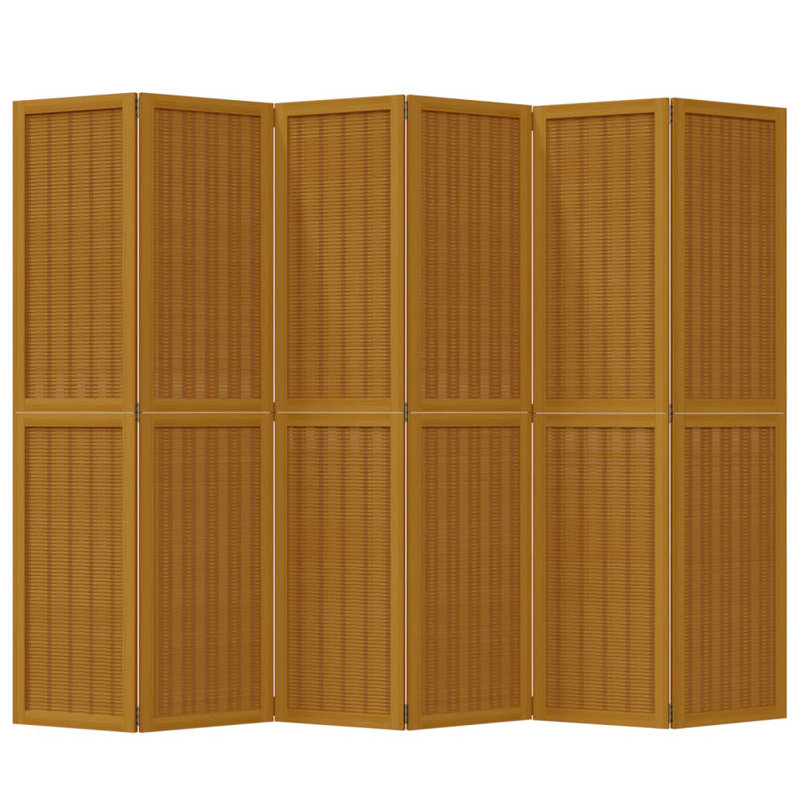 Onah Solid Wood Accent Room Divider, 180cm H x 215cm W