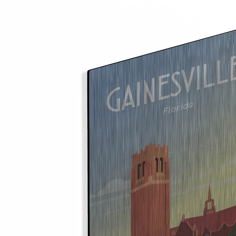 Art mural en métal Winston Porter «Gainesville» par Omar Escalante, H 16 po x l 12 po