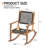 Outdoor Rocking Chair Set with Wicker Seat-2136580769