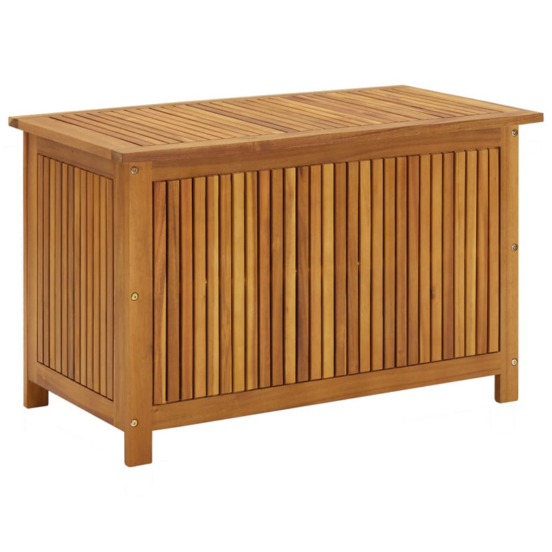 WFX Utility 90cm W 50L Water Resistant Acacia Solid Wood Deck Box in Brown
