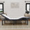 Base de lit Padang 15 pouces avec ports USB, programmable, massage, zéro gravité, éclairage sous le lit