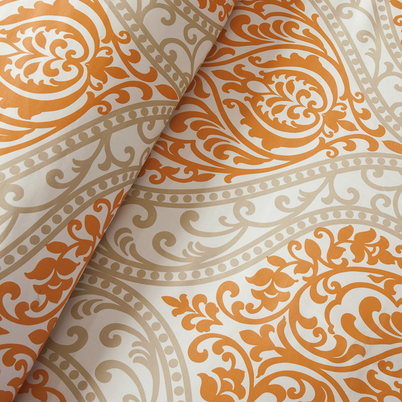 Superbe édredon double / grand: orange Palette de couleurs: orange, doux au toucher