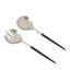 Ensemble de 2 assiettes à salade en acier inoxydable et résine Glynn