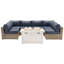 Ensemble de conversation pour 4 personnes avec foyer et coussins Sunbrella Lsi-313866163