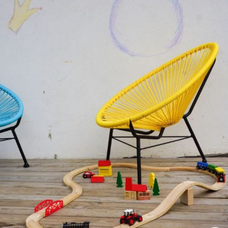 Chaise d'extérieur 11,5 po Kholton Kids, Jaune