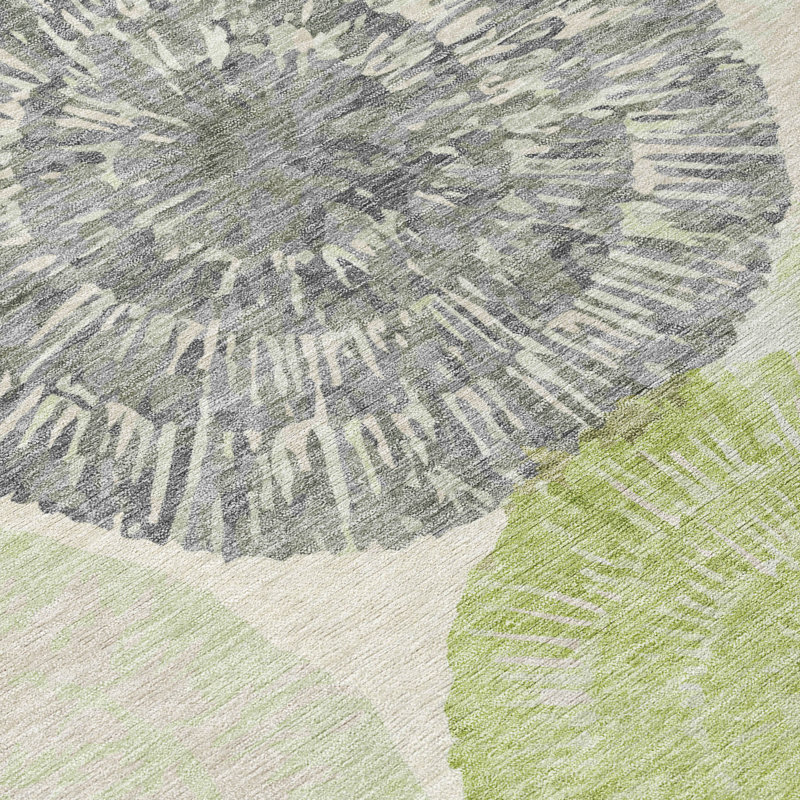 Machine Washable Indoor/Outdoor Chantille ACN2351 Abstract Rug, Rectangle 5' x 7'6"