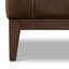Canapé modulaire en cuir véritable de 115 po Rayana-805645210