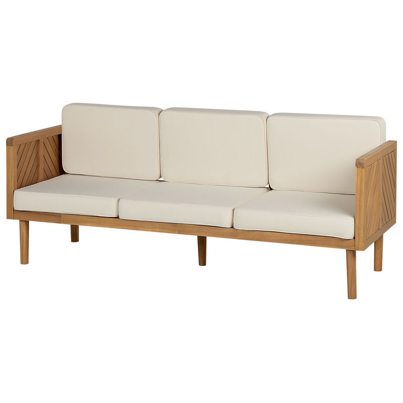 Welara 179cm Wide Acacia Garden Sofa with Cushions