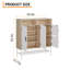 Armoire de rangement pour chaussures à 4 portes avec tablettes réglables Farmhouse-986715036