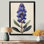 Mauve, vert, lilas, fleurs I - lilas, art mural, salon