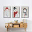 Bonhomme de neige encadré sur toile, 3 pièces-91891825-91891821