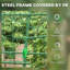 Treillis arqué de 81 po de hauteur pour plantes grimpantes, avec structure en acier enduit de plastique, courgettes et légumes convenables