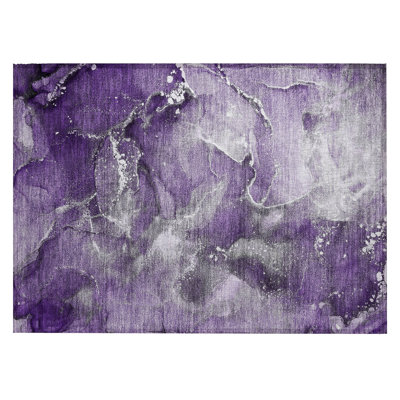Kianalee Abstract Machine Woven Indoor / Outdoor Rug 