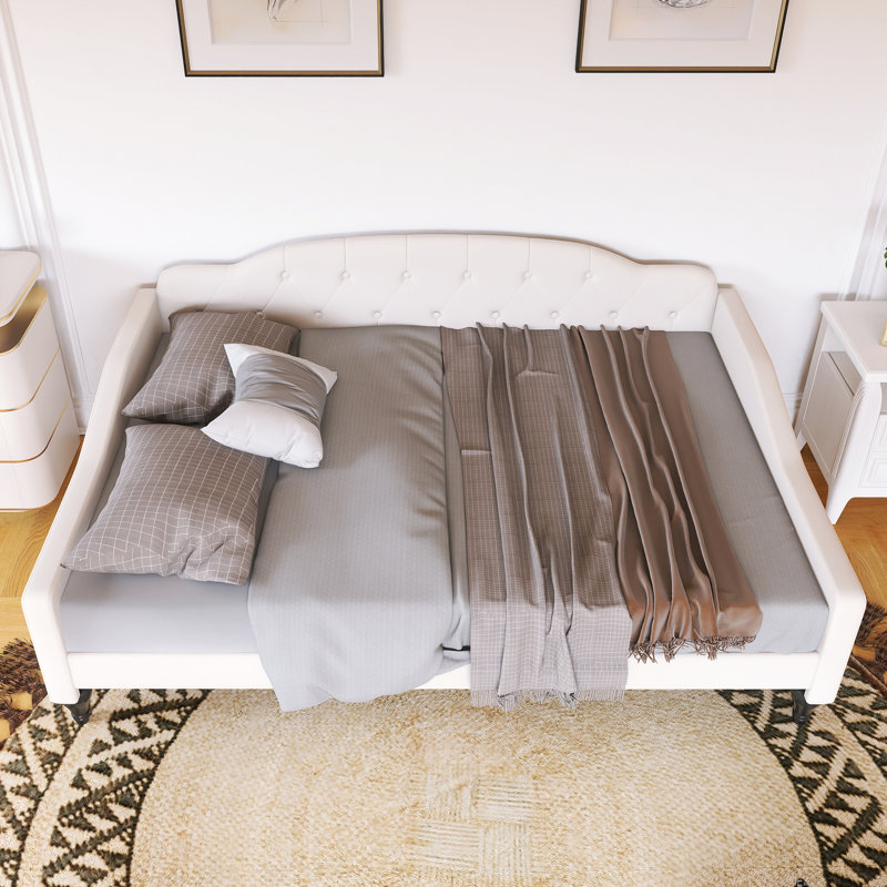 Full Size Upholstered Tufted Daybed