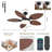 52 Inch Tropical Ceiling Fans With Lights And Remote