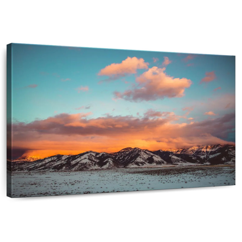 Coucher de soleil Alvord Bridger Range, H 32 po x l 48 po