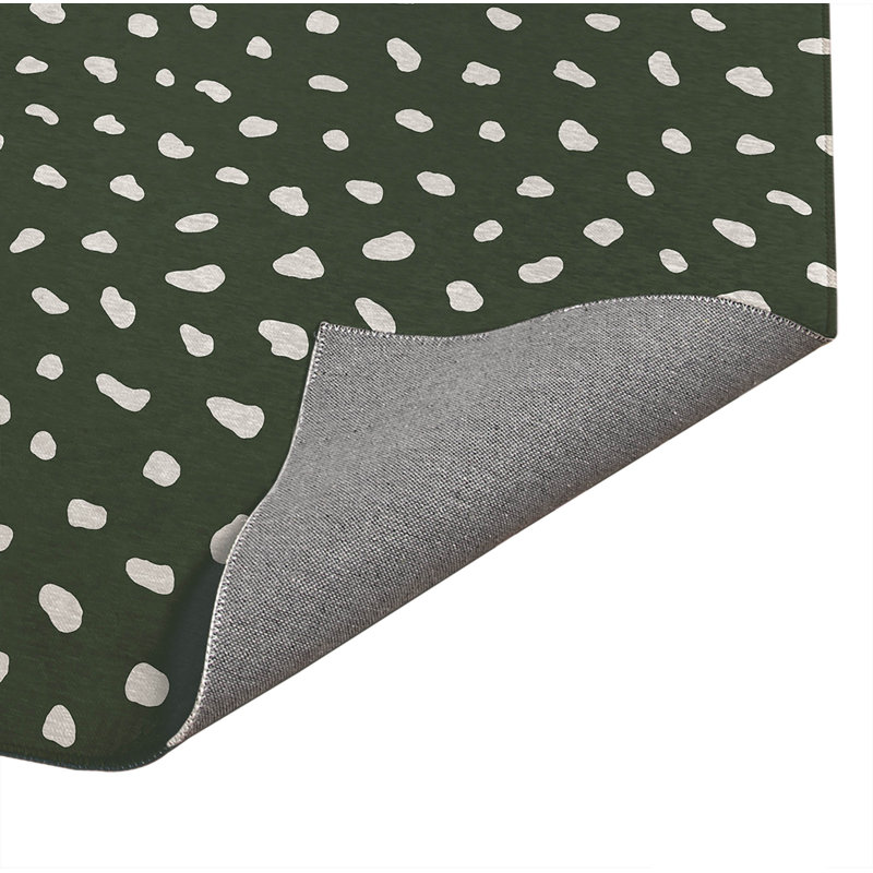 Paint Drop  Indoor Doormat, 36" W x 60" L, Green