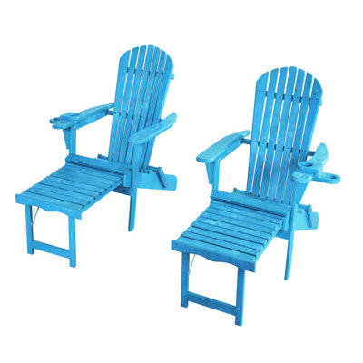 Chaise Adirondack pliante en bois massif Camdyn
