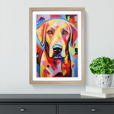 Labrador Retriever Constructivism - Framed Print