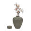 Pot à couvercle vert Dempsey - vase en grès pour décoration intérieure moderne, couleur grès élégante, pièce décorative parfaite-1266740232