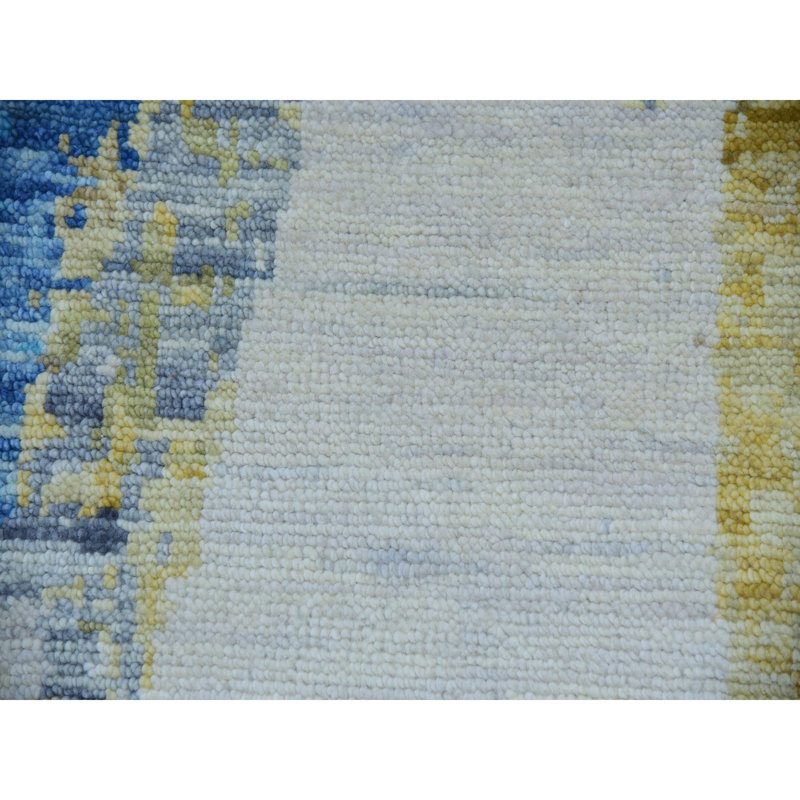 Tapis en laine noué à la main 10 pi 2 po x 13 pi 8 po 10 pi 2 po x 13 pi 8 po
