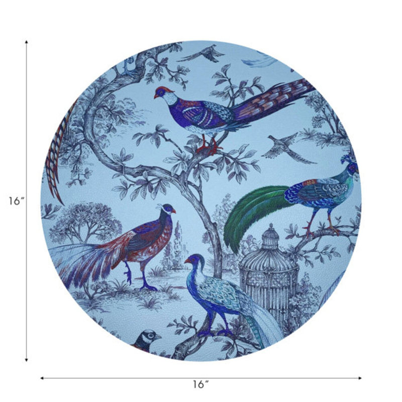 Napperon Â« Faisan d'automne Â», Wedgewood