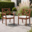 Chaise de patio d'extérieur en eucalyptus