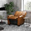 Fauteuil inclinable manuel standard en similicuir de 35,5 po de largeur