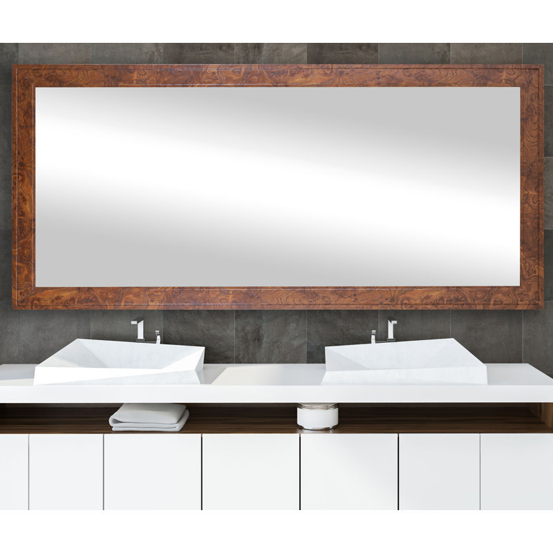 Hinatea Engineered Wood Flat Wall Mirror, 35" x 70" 
