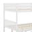 Full Over Full Rubber Wood Bunk Bed With 2 Drawers, Convertible Into 2 Beds-1589514243