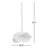 Nut Suspension Pendant - E26 Base - Ivory White Shade - Matte White-3917579-54730510-3917585