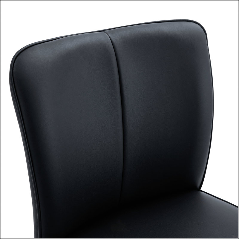 Ensemble de chaises de bar modernes en polyuréthane, Noir, Noir