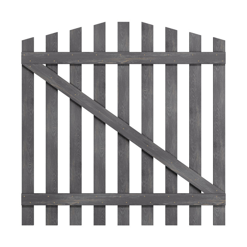 Adelheid Wood Gate, Grey, 120cm H x 120cm W x 5cm D