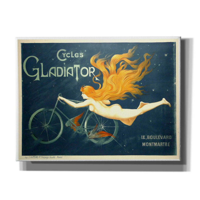 "Gladiator" par Vintage Posters, H 40 po x l 54 po x P 1,5 po
