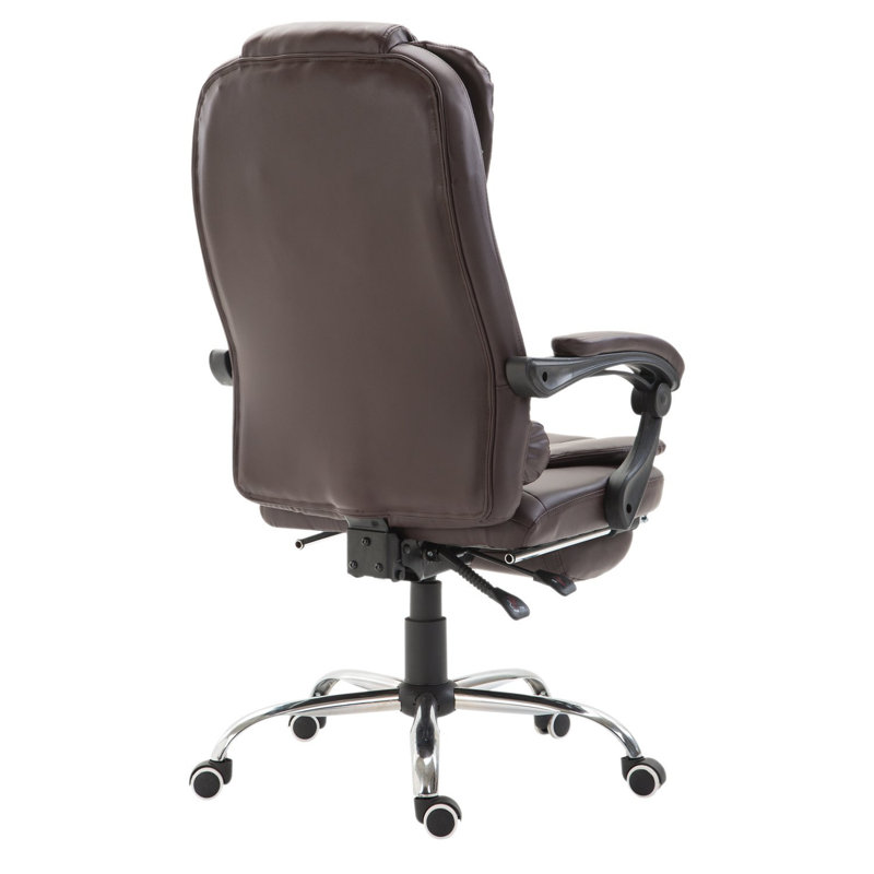 Brayden Studio Hiawassee Executive Chair with Headrest, Brown