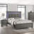 Modern Grey Transitional Wooden Nightstand Bedside Table 2X Drawers Bedroom Furniture