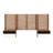 Modway Render Wall Mount Twin Headboard and Modern Nightstands