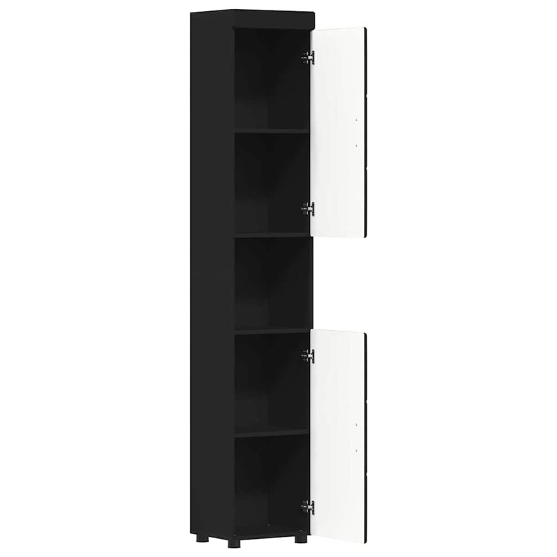 Linen Cabinet, Black