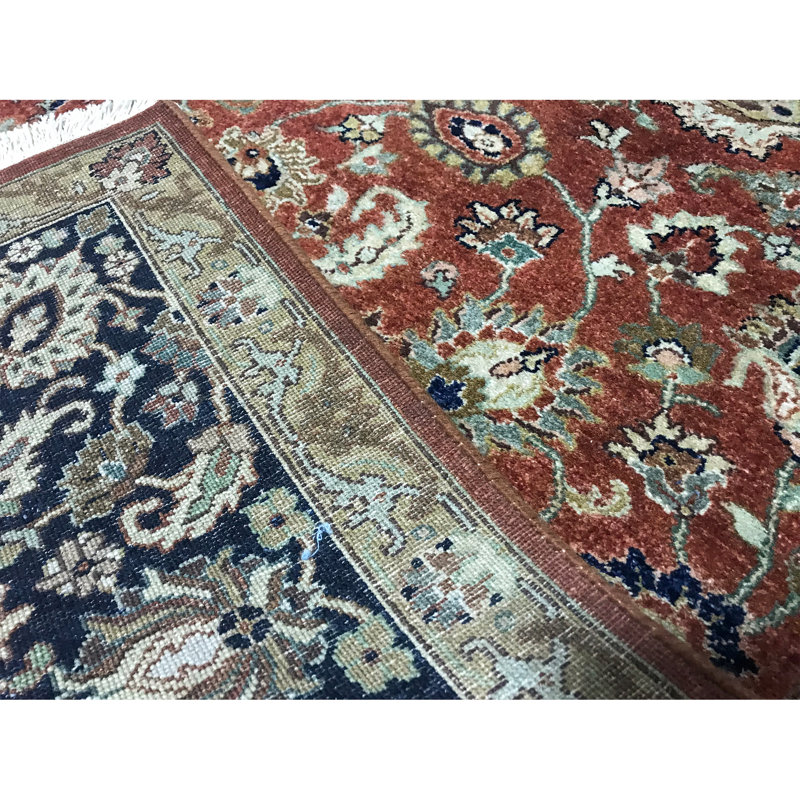 Brookhaven Oriental Area Rug in Rust/Navy
