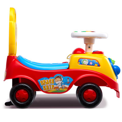 Ride On Push Car for Toddlers, Ages 1-3, Ride Racer, Sit to Stand Toddler Ride On Toy, Classic Kids Ride On Car with Music Steering Wheel, Horn & Under Seat Storage, Ride On Toy for Boys Girls（It is designed for single rider only.）