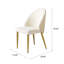 Chaise de salle à manger en acier inoxydable