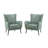 Ebbert 30" W Faux Leather Wingback Armchair with Nailhead Trim-86870292
